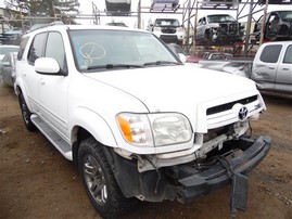 2005 Toyota Sequoia Limited White 4.7L AT 4WD #Z21675